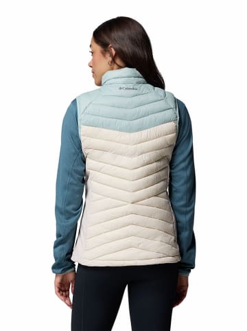 Doorgestikte bodywarmer "Powder Pass III" crème