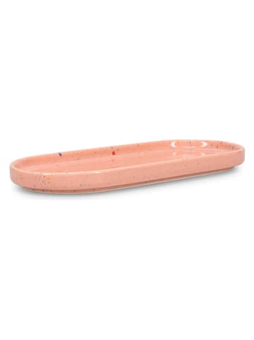 Talerz "Fika" w kolorze jasnoróżowym do serwowania - 20 x 9 cm