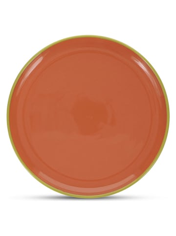 Speiseteller ''Duo'' in Orange/ Grün - Ø 26 cm