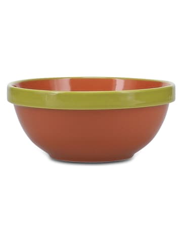 Schale "Duo" in Orange/ Grün - (H)6,5 x Ø 15,5 cm