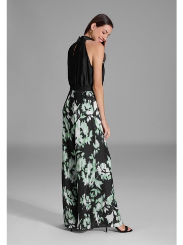Jumpsuit zwart/groen