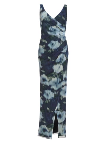 Jurk donkerblauw/meerkleurig