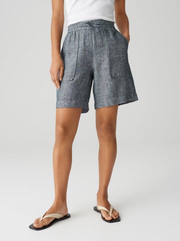 Linnen short donkerblauw
