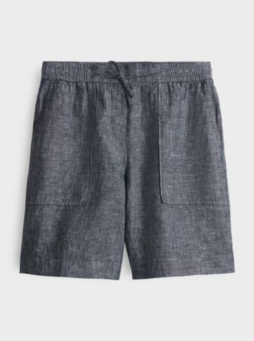 Linnen short donkerblauw