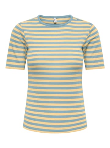 Shirt geel/lichtblauw