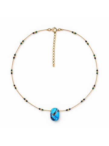 Vergulde ketting met sierelementen - (L)40 cm