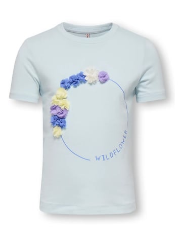 Koszulka "Bloom" w kolorze błękitnym