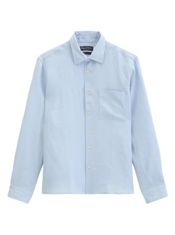 Linnen blouse lichtblauw