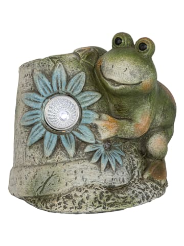 Figurka ogrodowa "Frog" ze wzorem - 12,5 x 11,5 x 10,5 cm