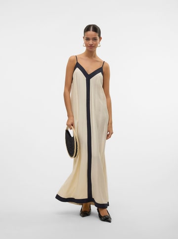 Kleid in Beige/ Schwarz