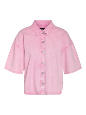 Jeans-Hemd in Rosa