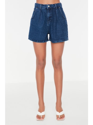 Spijkershort blauw