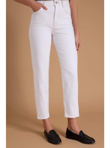 Spijkerbroek - mom fit - wit