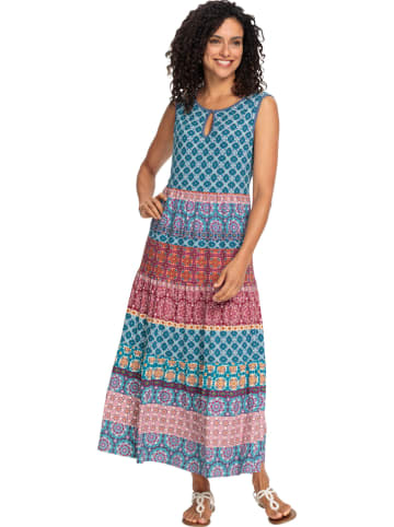 Jurk blauw/rood