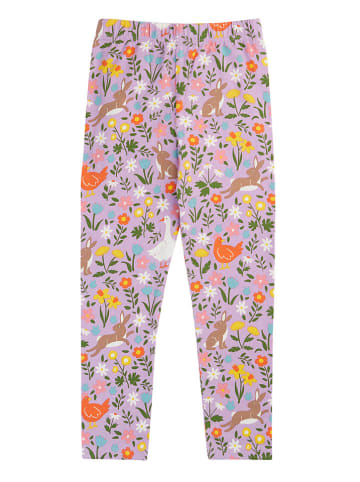 Legginsy "Libby" w kolorze jasnoróżowym ze wzorem