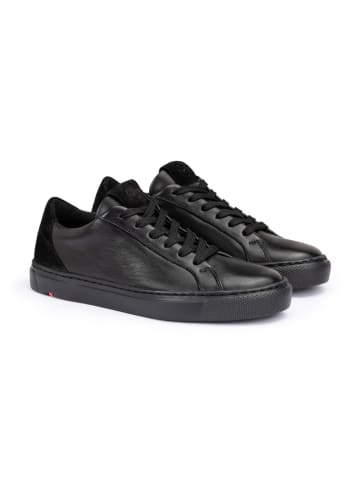 Skórzane sneakersy w kolorze czarnym