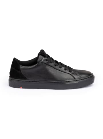 Skórzane sneakersy w kolorze czarnym