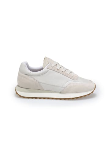 Skórzane sneakersy w kolorze białym