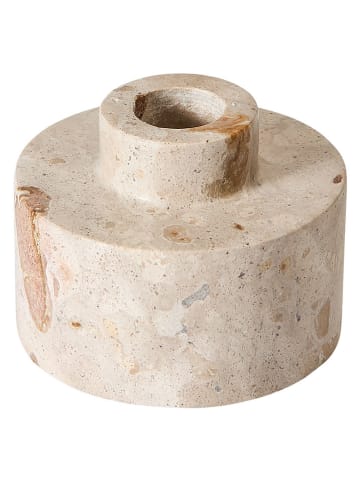 Kerzenständer "Vita" in Weiß - (H)6 x Ø 7,5 cm