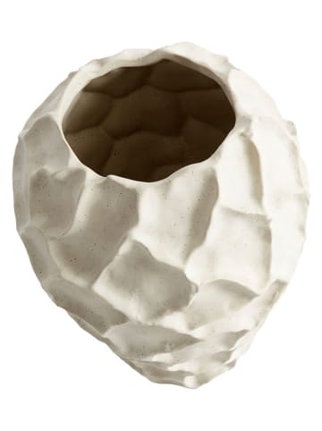 Vase "Soil" in Creme - (H)21,5 x Ø 18 cm