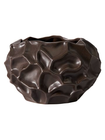 Vaas "Soil" donkerbruin - (H)11,5 x Ø 18 cm