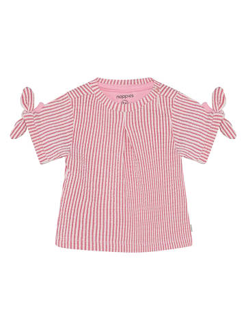 Bluse in Rot/ Weiß