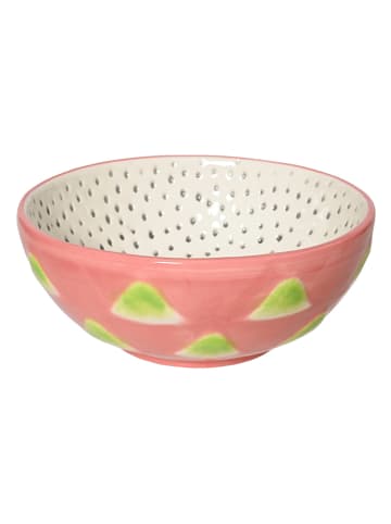 Miska w kolorze jasnoróżowo-zielonym - wys. 6 x Ø 15 cm
