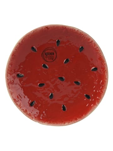 Schale in Rot/ Grün - (H)6 x Ø 15 cm