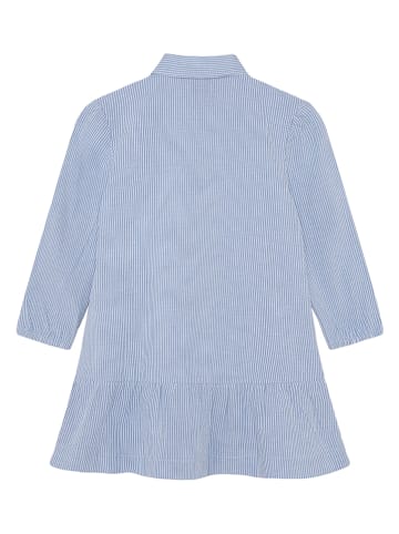 Kleid in Hellblau/ Weiß