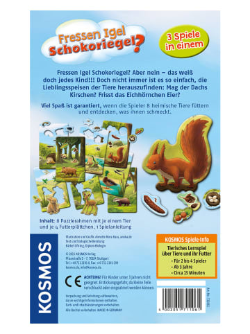 Spiel "Fressen Igel Schokoriegel?" - ab 3 Jahren