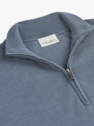 Wollpullover in Blau