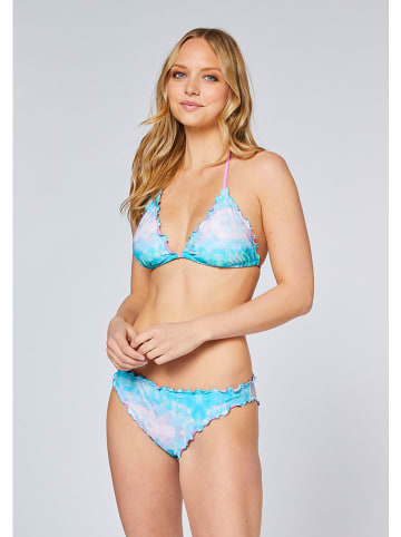 Bikini w kolorze jasnoróżowo-błękitnym