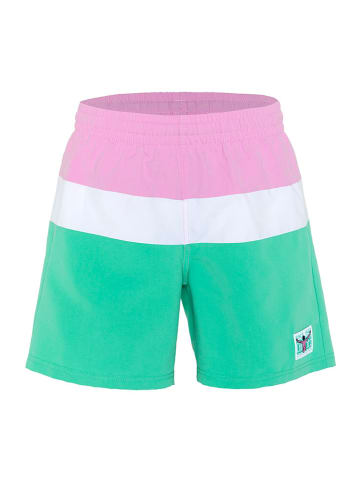 Zwemshort turquoise/wit/lichtroze