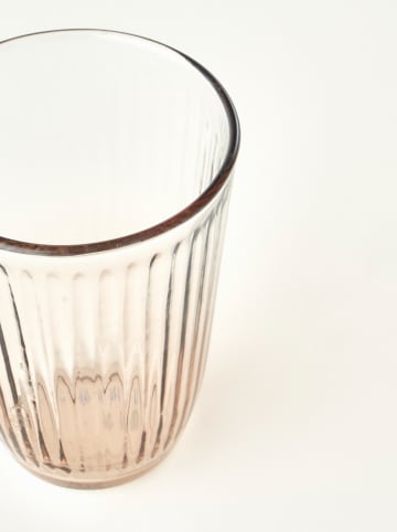 Szklanka "Line" w kolorze jasnobrązowym - 390 ml