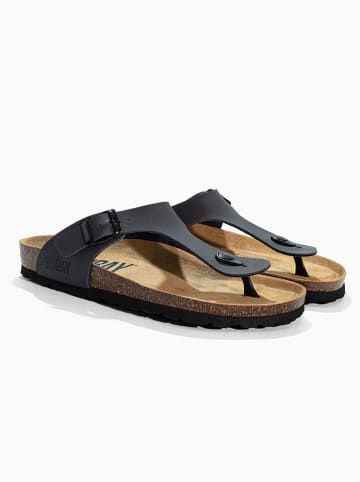 Teenslippers "Camelia" donkerblauw