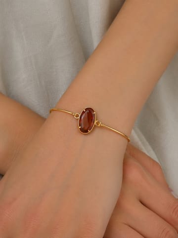 Vergulde armband met edelstenen