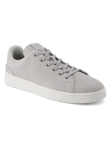 Leder-Sneakers in Grau
