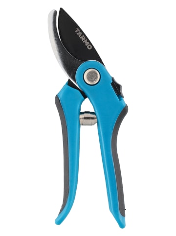 Bypass-Gartenschere in Hellblau/ Schwarz - (H)18 cm