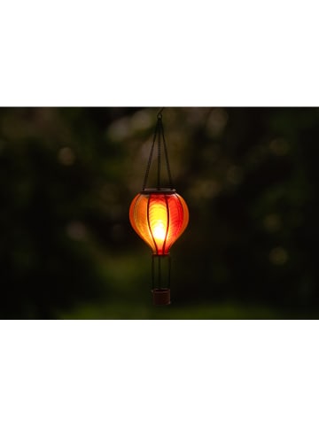 Solarna lampa dekoracyjna w kolorze czerwonym - wys. 48 cm