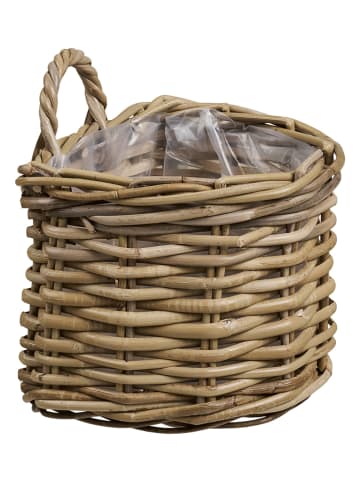 Aufbewahrungskorb "Keli" in Hellbraun - (B)27 x (H)37 x (T)23 cm