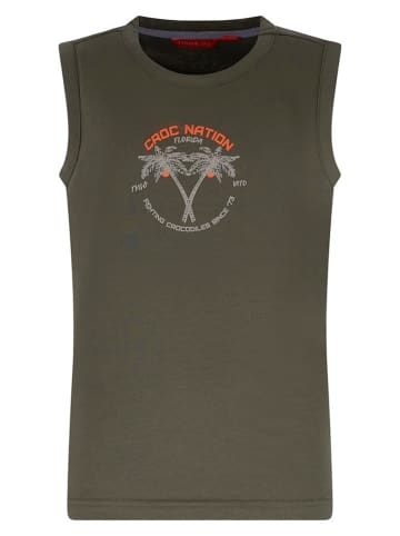 Top "Daan" w kolorze khaki