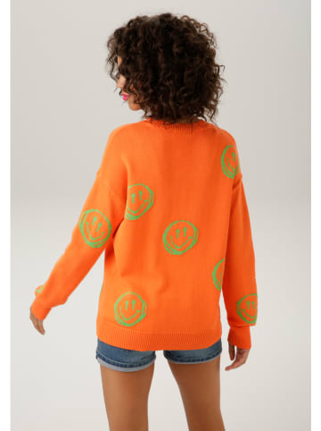 Sweter w kolorze pomarańczowym