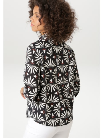 Blouse zwart/wit