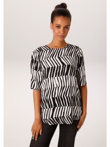 Blouse zwart/wit