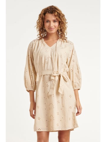 Kleid in Beige