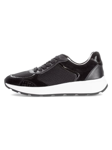 Leren sneakers zwart
