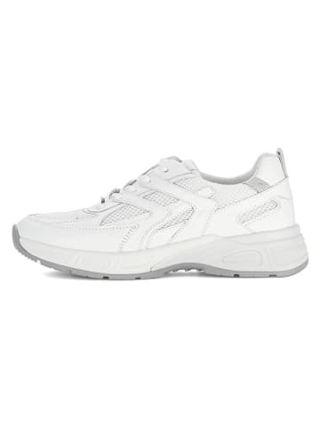 Leder-Sneakers in Weiß