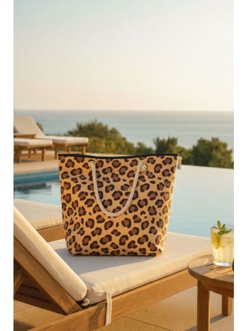 Strandtasche in Beige - (B)56 x (H)35 x (T)15 cm