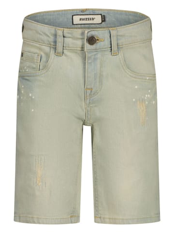Jeans-Shorts "Oregon" in Grau/ Beige