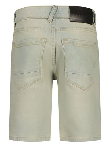 Jeans-Shorts "Oregon" in Grau/ Beige